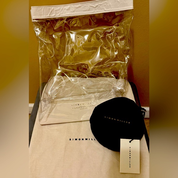 NWT SIMON MILLER PVC CLUTCH WITH ZIP INTERIOR POUCH - Picture 3 of 8